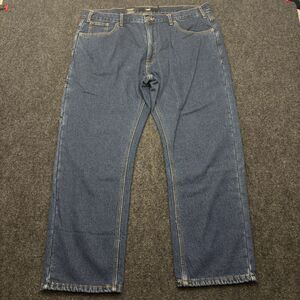 Berkley Jensen Fleece Lined Carpenter Jeans 40x30 Blue Denim Work Pants NWT⁠